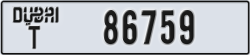 dubai - code - T - number -86759