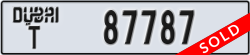 dubai - code - T - number -87787