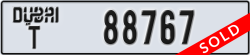dubai - code - T - number -88767