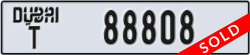 dubai - code - T - number -88808
