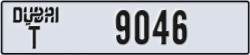 dubai - code - T - number -9046