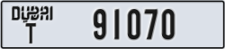 dubai - code - T - number -91070