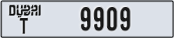 dubai - code - T - number -9909
