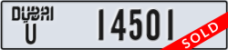dubai - code - U - number -14501