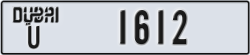 dubai - code - U - number -1612