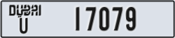 dubai - code - U - number -17079