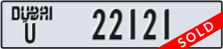 dubai - code - U - number -22121