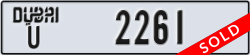 dubai - code - U - number -2261