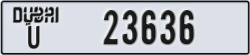 dubai - code - U - number -23557