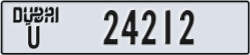 dubai - code - U - number -24212