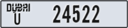 dubai - code - U - number -24522