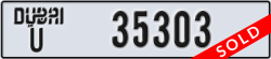 dubai - code - U - number -35303