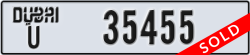 dubai - code - U - number -35455