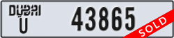 dubai - code - U - number -43865