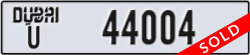 dubai - code - U - number -44004