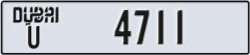 dubai - code - U - number -4711