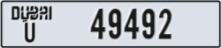 dubai - code - U - number -49492