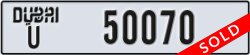 dubai - code - U - number -50070