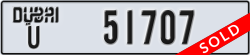 dubai - code - U - number -51707