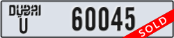 dubai - code - U - number -60045