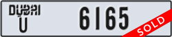 dubai - code - U - number -6165