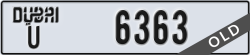 dubai - code - U - number -6363
