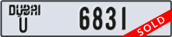 dubai - code - U - number -6831