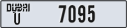 dubai - code - U - number -7016