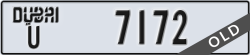 dubai - code - U - number -7172