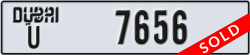 dubai - code - U - number -7656