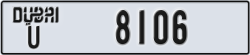 dubai - code - U - number -8106
