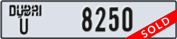 dubai - code - U - number -8250