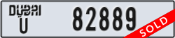 dubai - code - U - number -82889