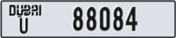 dubai - code - U - number -88084