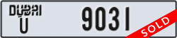 dubai - code - U - number -9031