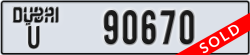 dubai - code - U - number -90670