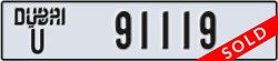 dubai - code - U - number -91119