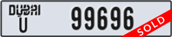 dubai - code - U - number -99696