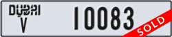 dubai - code - V - number -10083