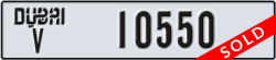 dubai - code - V - number -10550