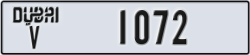 dubai - code - V - number -1072
