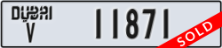 dubai - code - V - number -11871