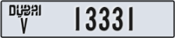 dubai - code - V - number -13331