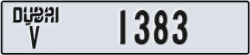 dubai - code - V - number -1383
