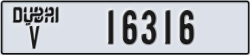 dubai - code - V - number -16316