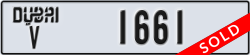 dubai - code - V - number -1661