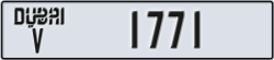 dubai - code - V - number -1771