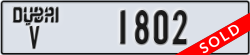 dubai - code - V - number -1802
