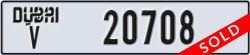 dubai - code - V - number -20708