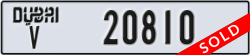 dubai - code - V - number -20810